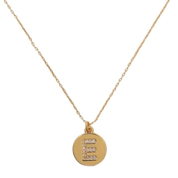 kate spade Jewelry - KATE SPADE • North Court Crystal Initial E Pendant Necklace